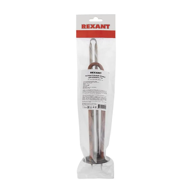 Нагревательный элемент для бойлера ТЭН RF 1,0 кВт (750+250 Вт), фланец  70 мм REXANT - Фото 2