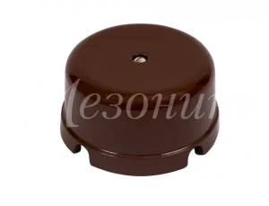Коробка распределительная фарфоровая D80мм, h43мм, IP20, цвет -коричневый, ТМ "МЕЗОНИНЪ" GE70236-04 GE70236-04