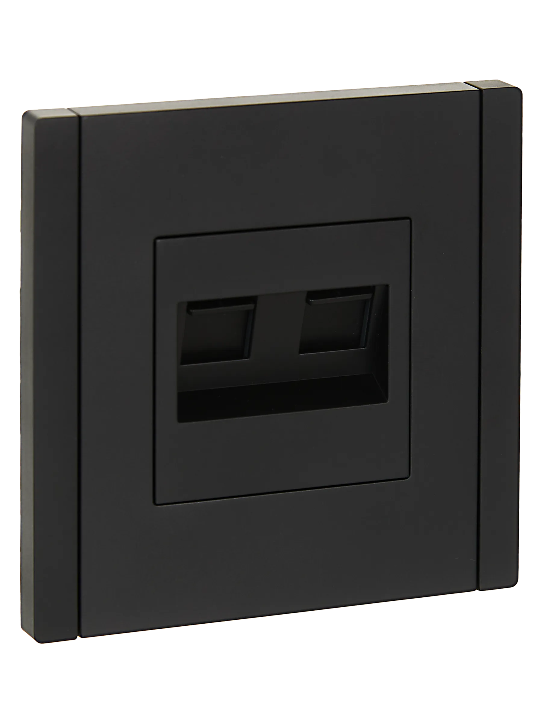 FORTE&PIANO Розетка двойная RJ11+RJ45 кат.5E FP135 черный IEK FP-KT20-O-1-K02