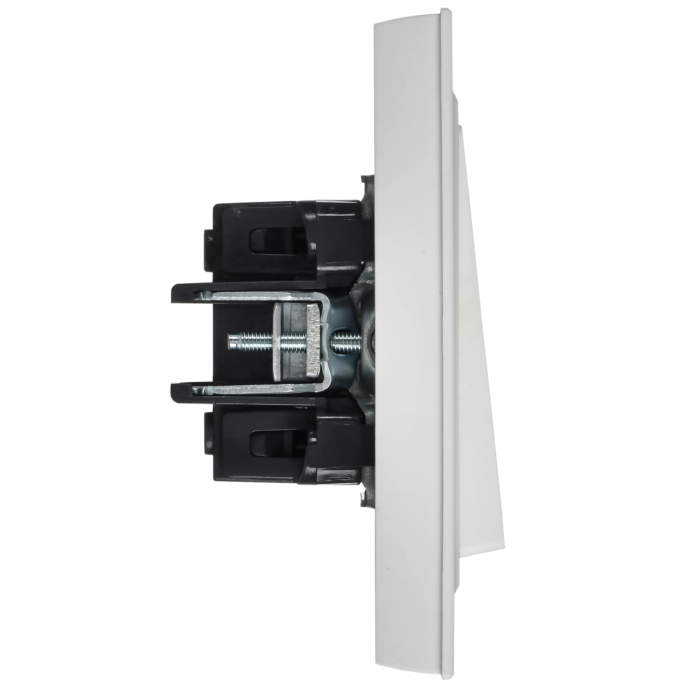 BRITE Выключатель 1-клавишный 10А в сборе ВСР10-1-0-БрАБ арктический белый IEK - Фото 5