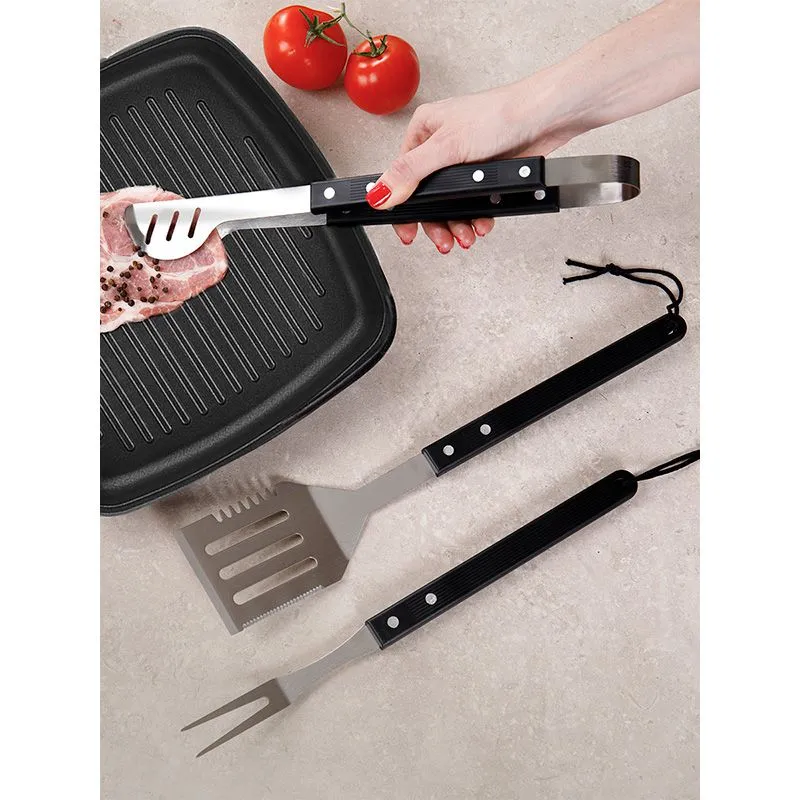 Набор щипцы, вилка и лопатка для гриля, в блистере СОКОЛ - Фото 2