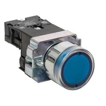 Кнопка BW61 с подсветкой 24В синяя NO EKF