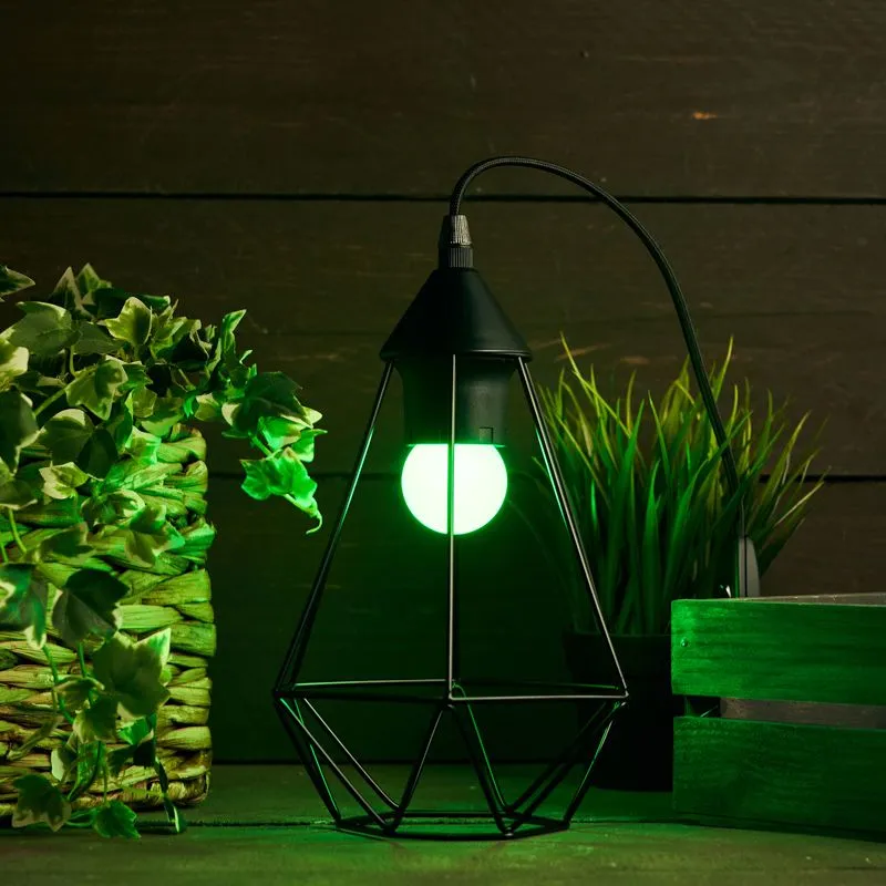 Лампа светодиодная, диаметр 45мм, E27, 5 LED, 2Вт, ЗЕЛЕНЫЙ, 230В NEON-NIGHT - Фото 3