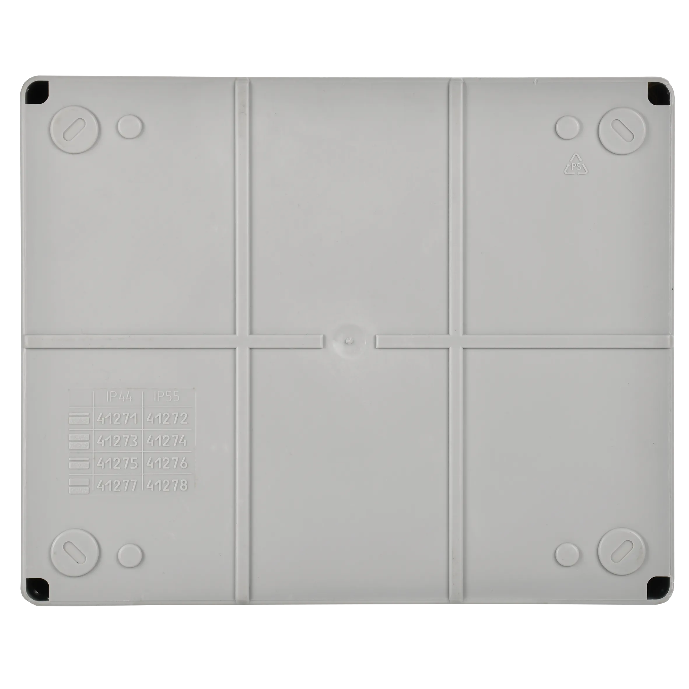 Коробка распаячная КМ41278 для открытой проводки безгалогенная (HF) 240х195х165мм с прозрачной крышкой IP55 5 вводов RAL 7035 IEK - Фото 5