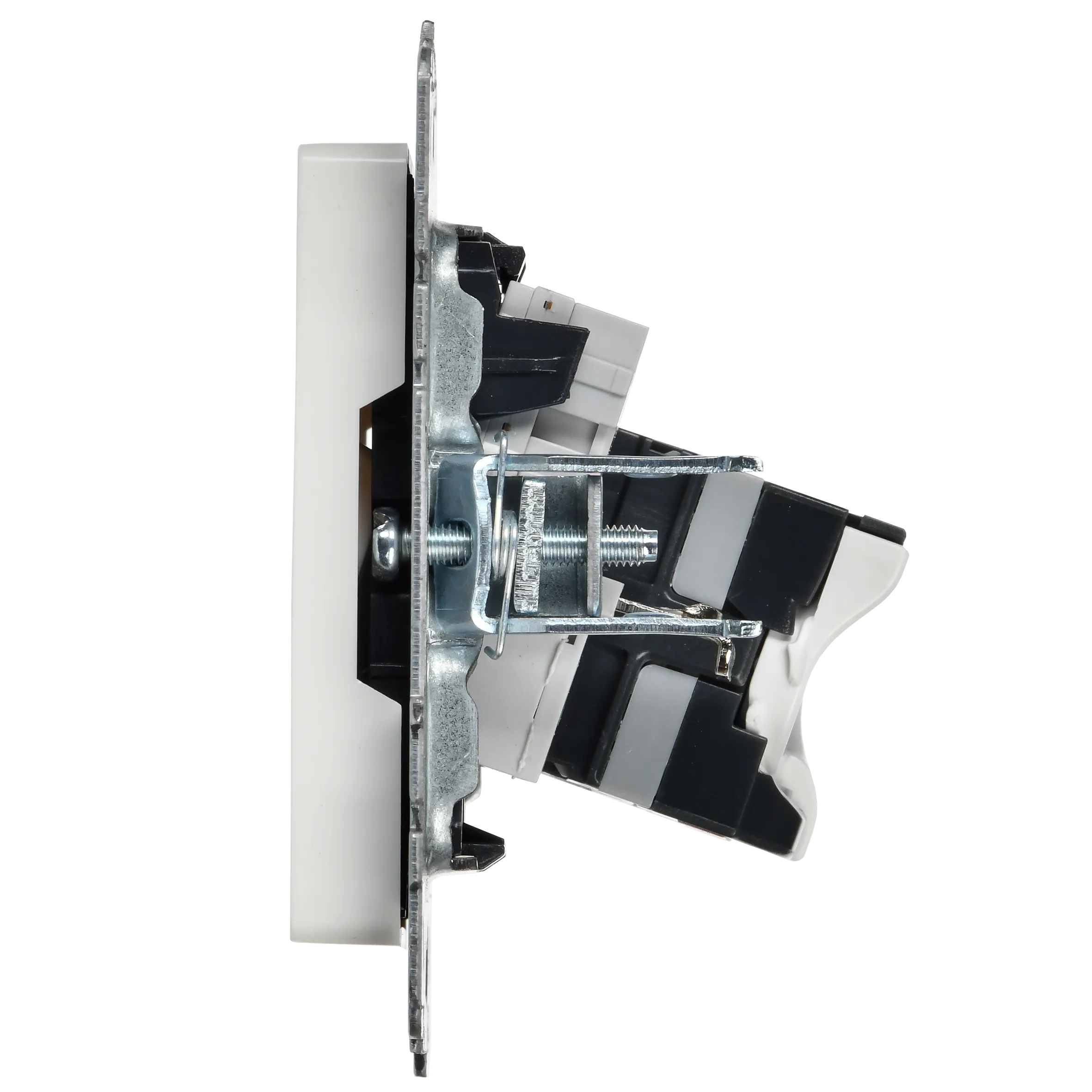 BRITE Розетка двойная RJ11+RJ45 кат.5E РК/Т12-БрБ белый IEK - Фото 2