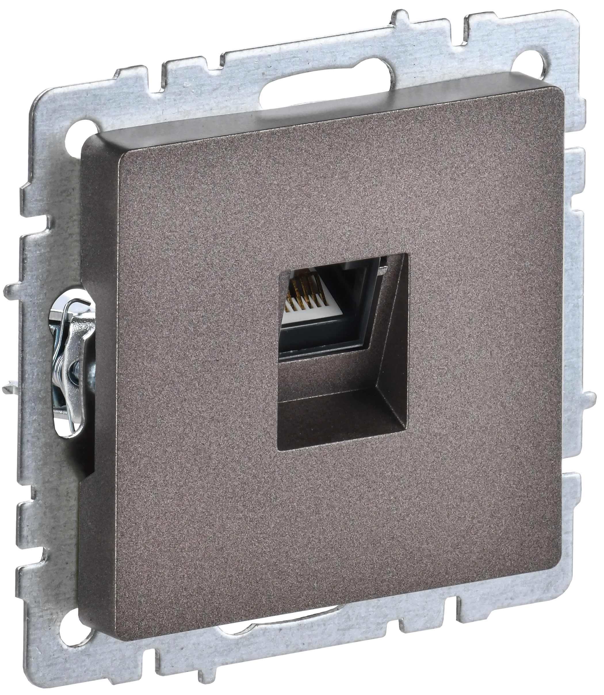 BRITE Розетка компьютерная RJ45 кат.5E РК10-БрТБ темная бронза IEK