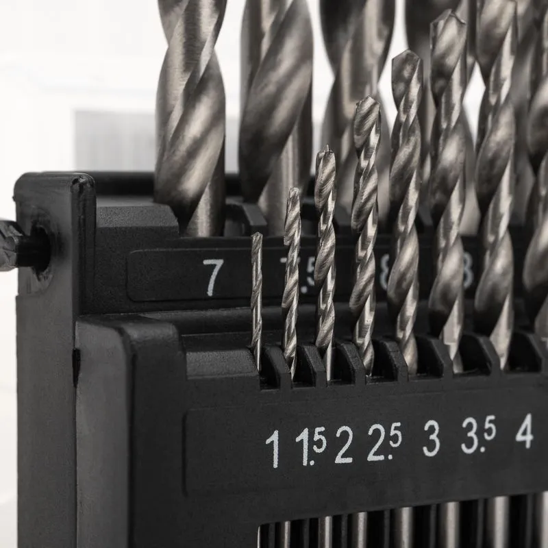 Набор сверл по металлу, 1-10мм (через 0,5мм), HSS 4241, цилиндрический хвостовик, 19 шт. KRANZ - Фото 4