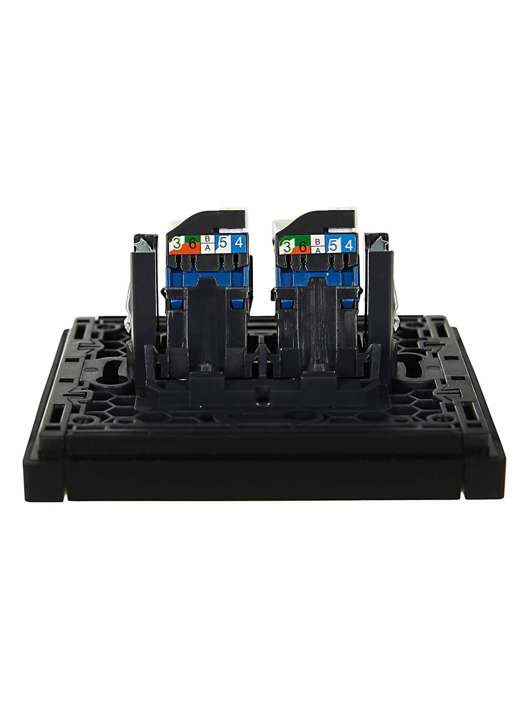 FORTE&PIANO Розетка компьютерная двойная RJ45 кат.6 FP134 черный IEK - Фото 3