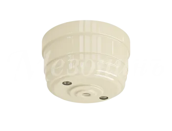 Корпус розетки потолочной пластиковый, D70x40, цвет - слоновая кость, серия УСАДЬБА, ТМ МЕЗОНИНЪ