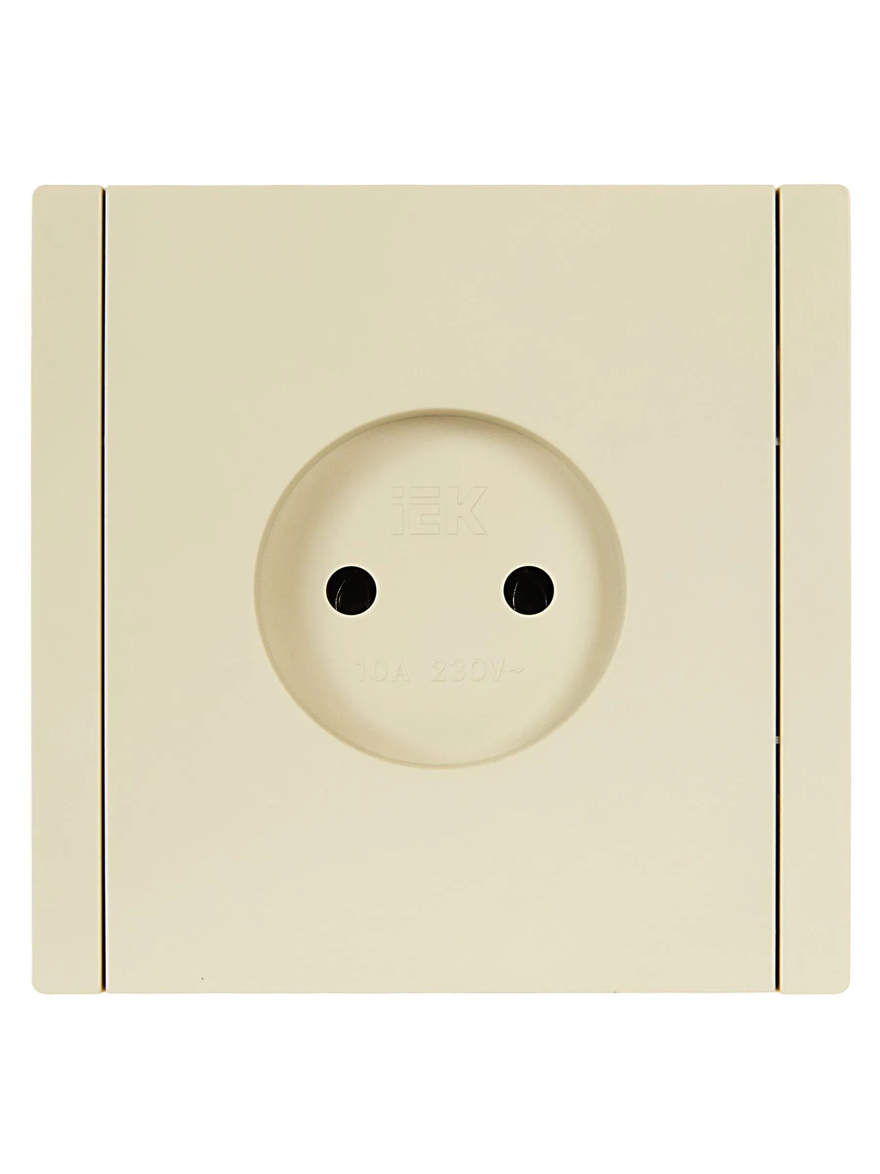 FORTE&PIANO Розетка 1-местная без заземления без защитных шторок винтовое крепление 10А FP418 ваниль IEK - Фото 3