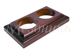 Рамка двухместная  "Престиж" красное дерево, для наружного и внутреннего монтажа, ТМ "МезонинЪ" GE70 GE70707-27