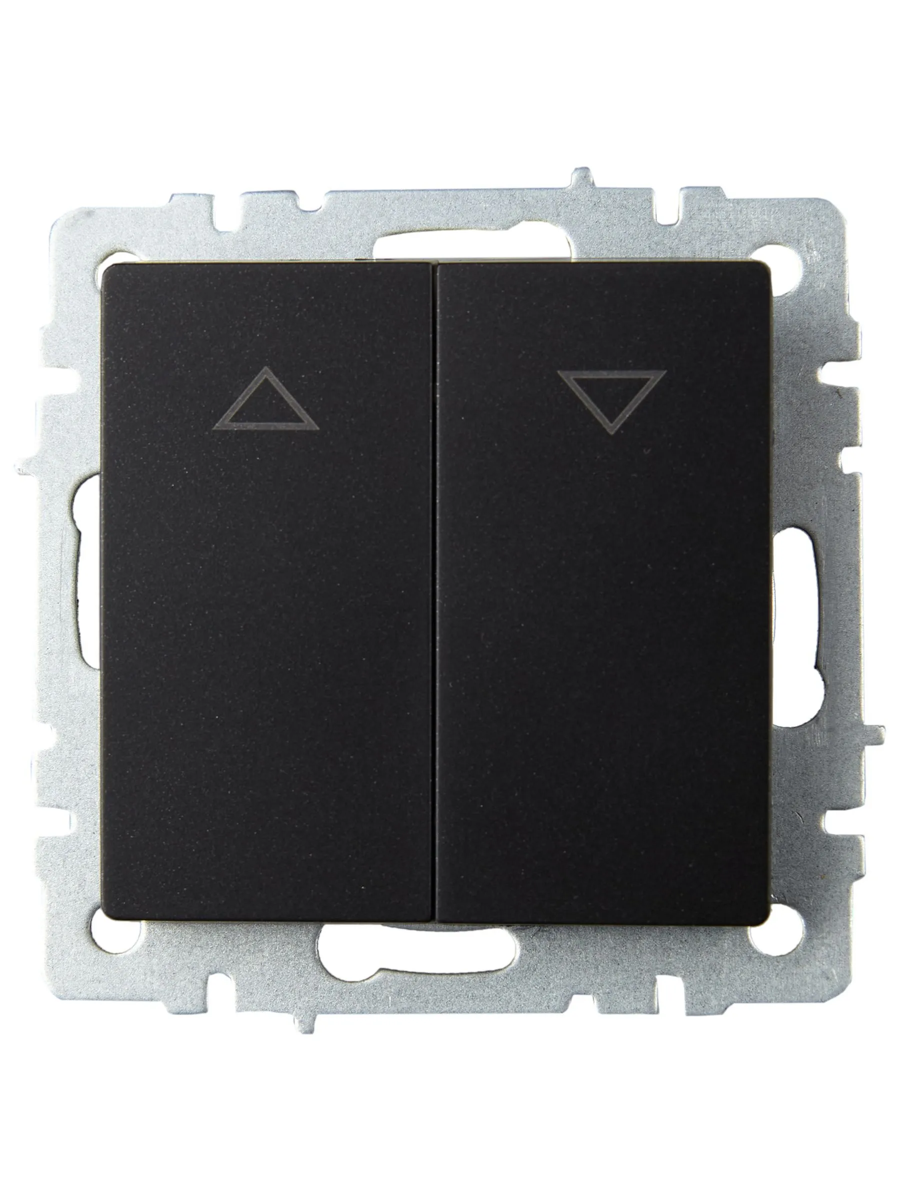 BRITE Выключатель жалюзи 10А ВС10-1-5-БрЧ черный IEK - Фото 4