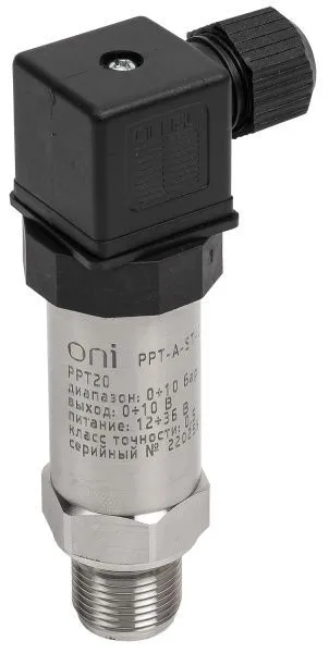 Преобразователь абсолютного давления PPT20 0,5% 0-10Бар 0-10В M20 DIN43650 ONI