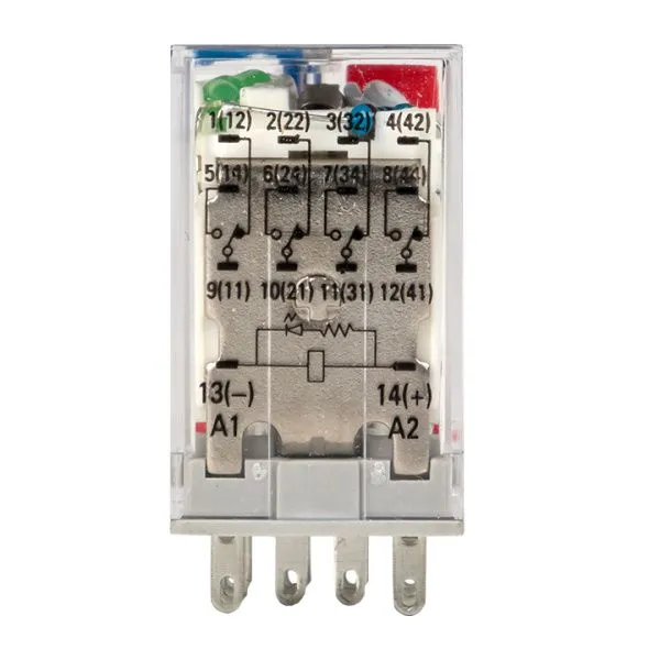 Реле промежуточное с кнопкой и мех. Индикацией RPAt 22/4 5A 24В DC EKF - Фото 16