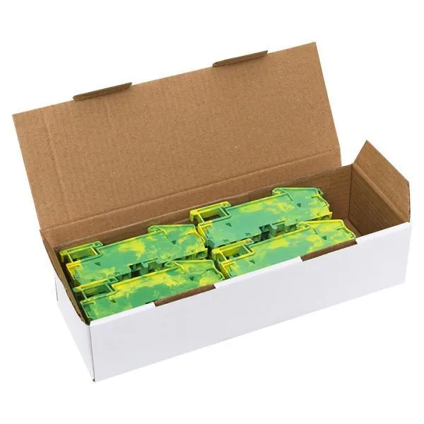 Колодка клеммная пружинная ST-4 4 вывода земля EKF - Фото 2