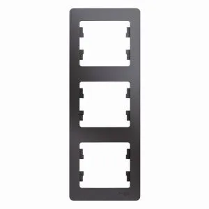 Рамка 3-м Glossa вертикал. графит SE GSL001307 454525