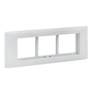 Рамка+суппорт 6 модулей (3 поста) для парапетного кабельного канала EKF C-Line sup-6-105-50