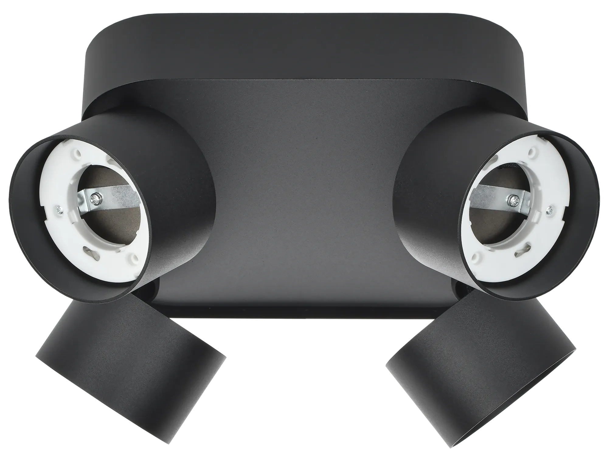 LIGHTING Светильник 4044 накладной потолочный под лампу 4хGX53 черный IEK