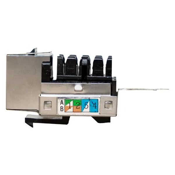 Модуль Keystone розеточный TERACOM PRO Cat.6 RJ-45 экран. FTP 110 IDC 90 град. - Фото 4