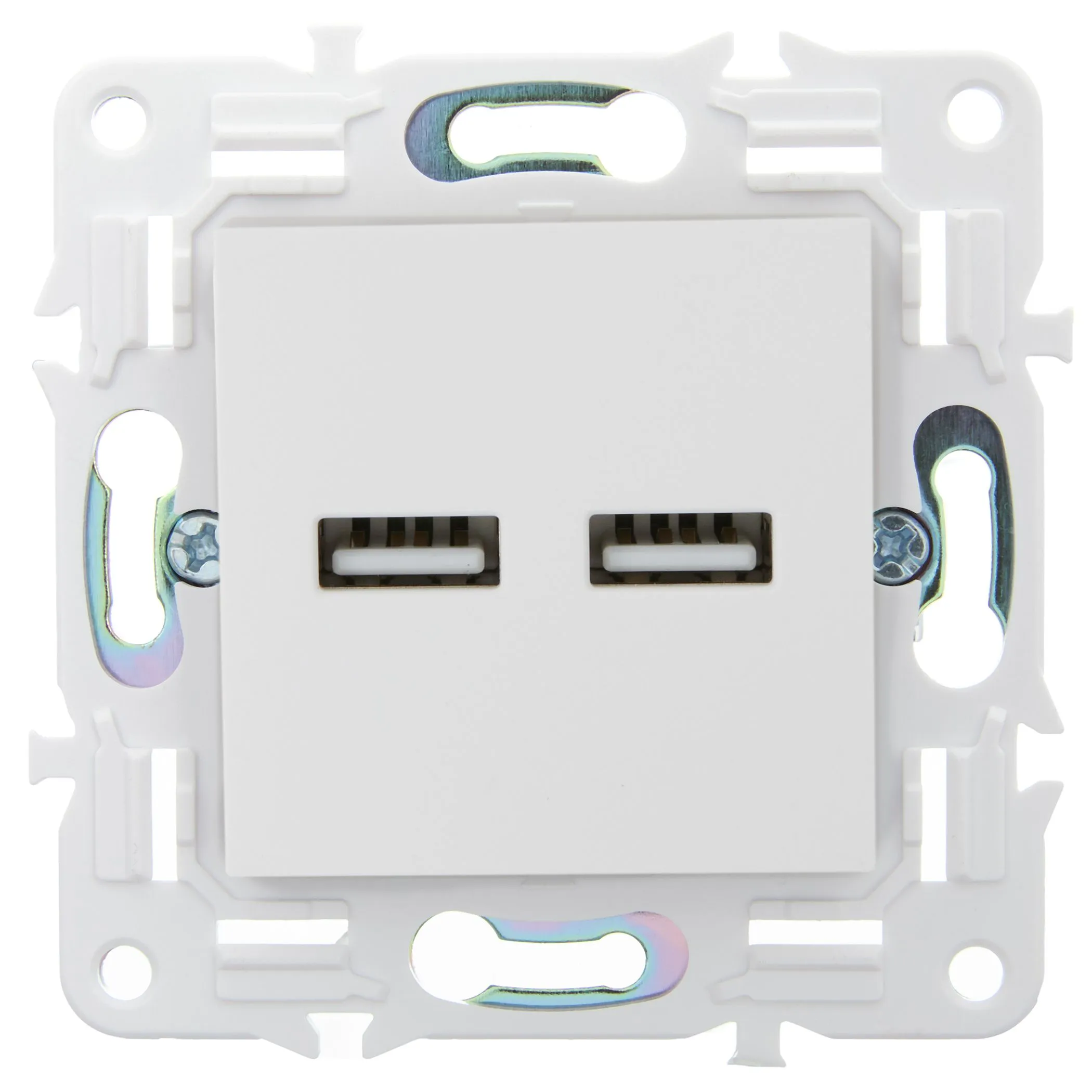 SKANDY Розетка USB A+A 3,1А SK-R15W арктический белый IEK для электромонтажа - Фото 3