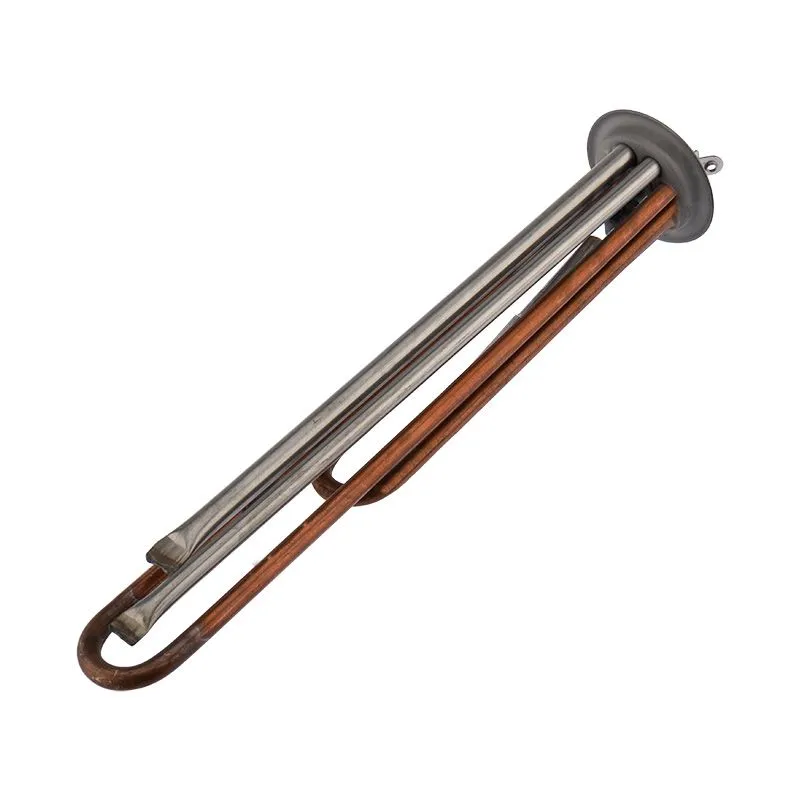 Нагревательный элемент для бойлера ТЭН RF64 2,0 кВт (0,7+1,3), фланец 64мм, медь,  клеммы под винт, L320мм, 220V + анод М4 REXANT