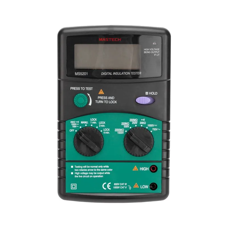 Измеритель сопротивления изоляции MS5201 MASTECH - Фото 3