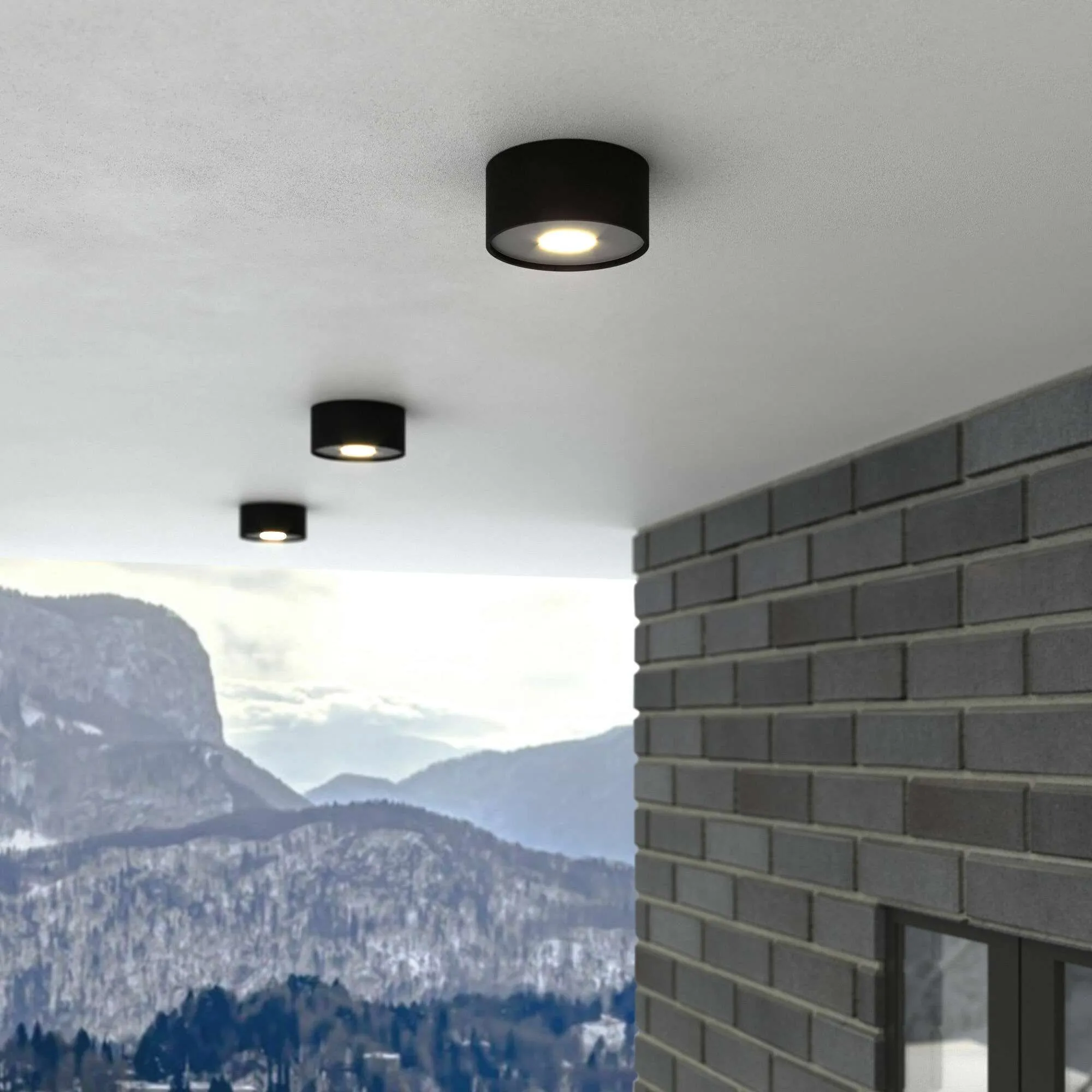 Светильник уличный потолочный Light LED 2135 IP65 35141/H черный Elektrostandard - Фото 4