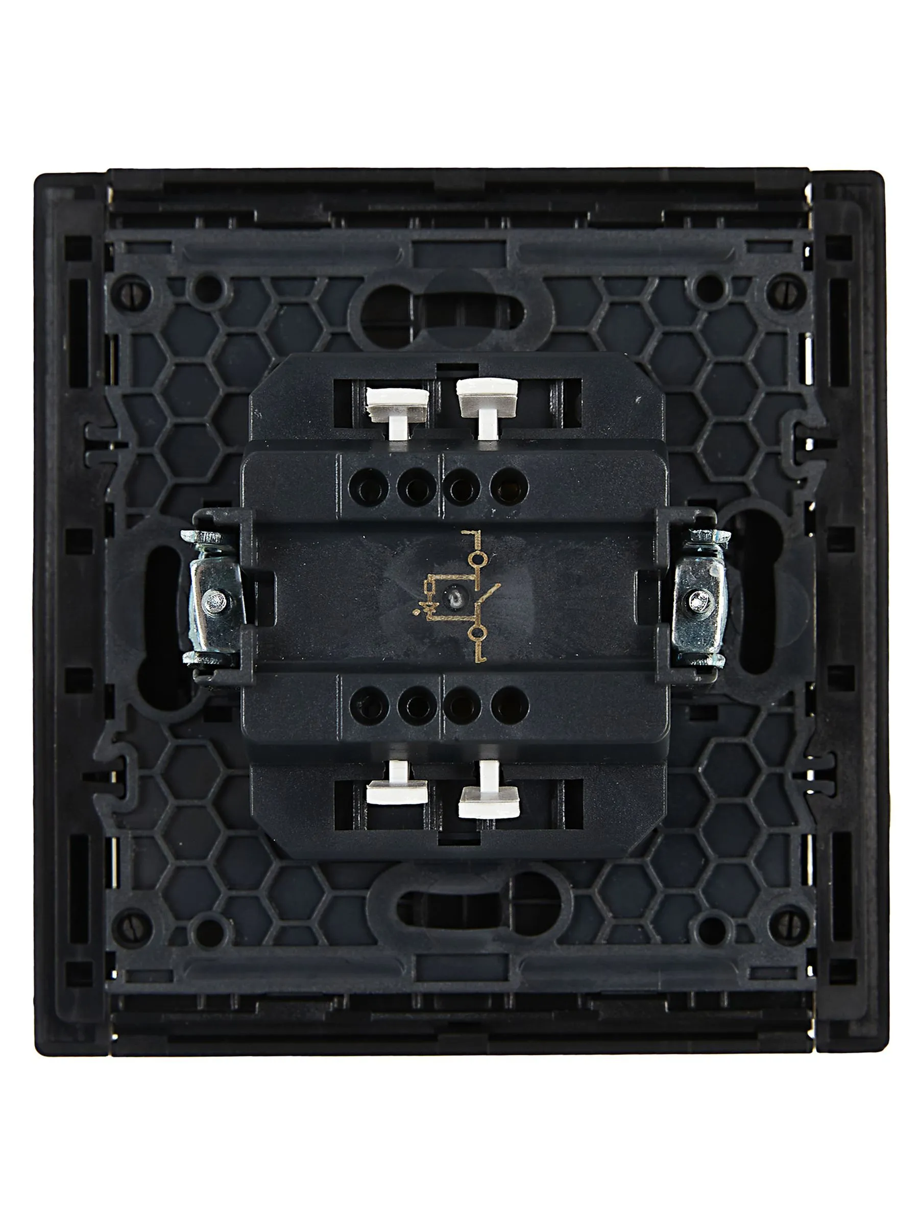 FORTE&PIANO Выключатель 1-клавишный с индикацией 10А FP102 черный IEK - Фото 3