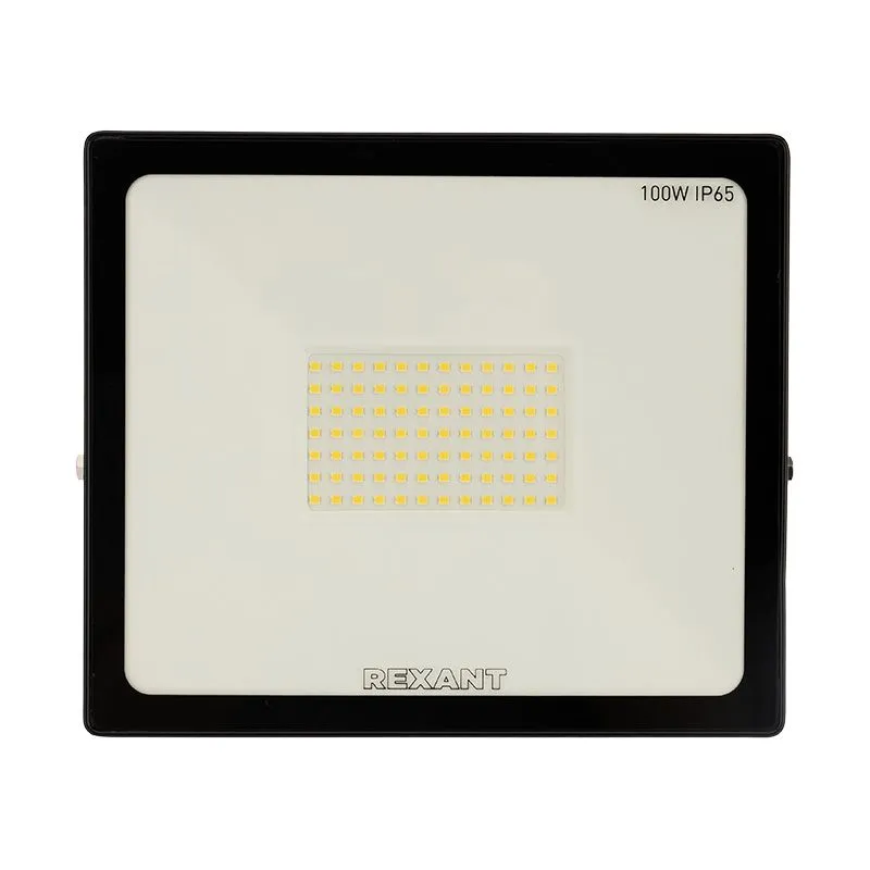 Прожектор светодиодный СДО 100Вт 8000Лм 6500К холодный свет, черный корпус REXANT - Фото 3