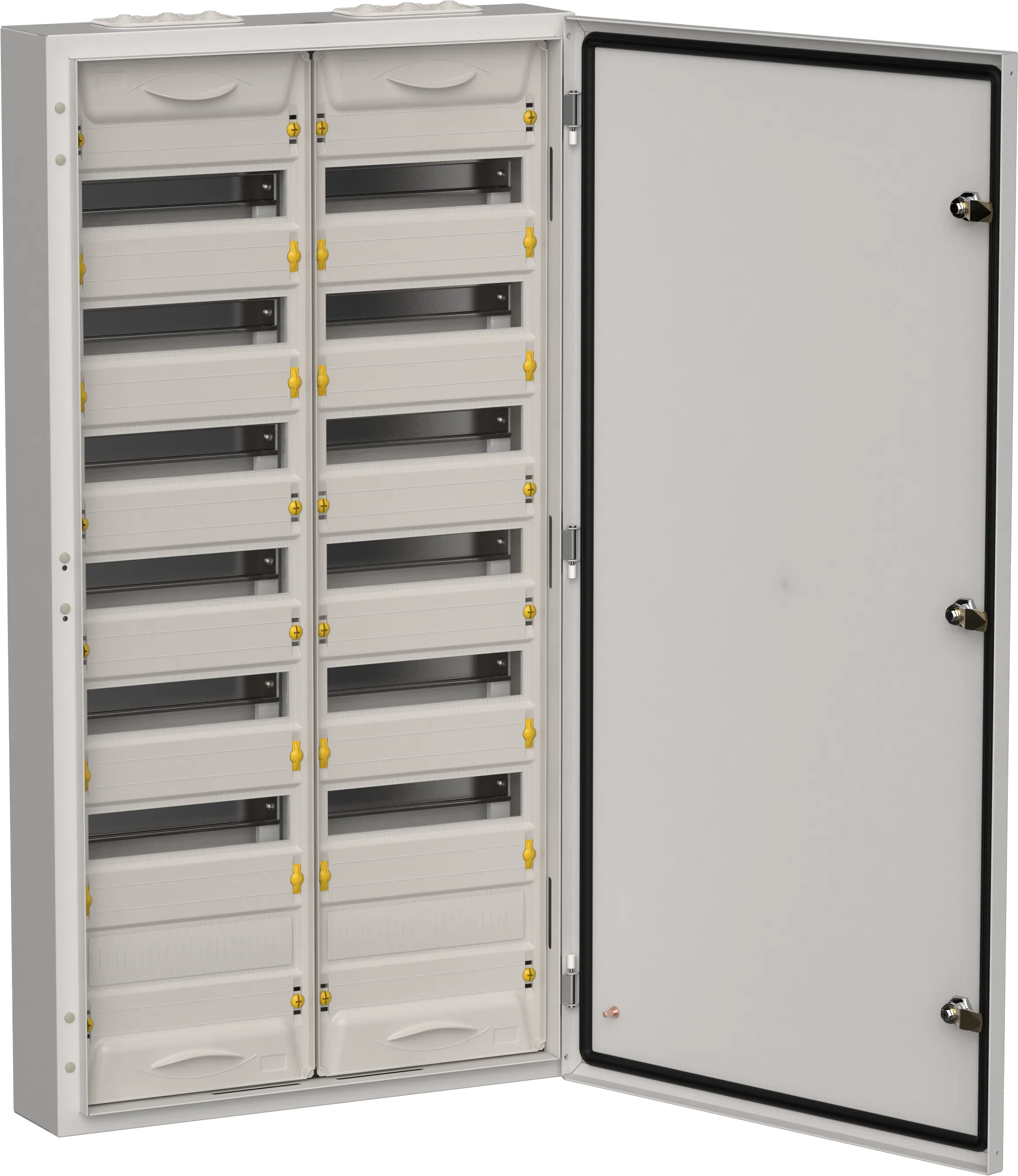 TITAN 5 Корпус металлический ЩРн-168 (2х84) 1085х570х140мм IP54 серый (одна дверь) IEK TI5-50-N-2X084-54-7035