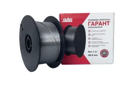 Проволока сварочная OLIVER ГАРАНТ Св08Г2С-П, 1,0 мм,кассета D-100; 1кг.  СВ08Г2С-П, д.1,0-1кг.