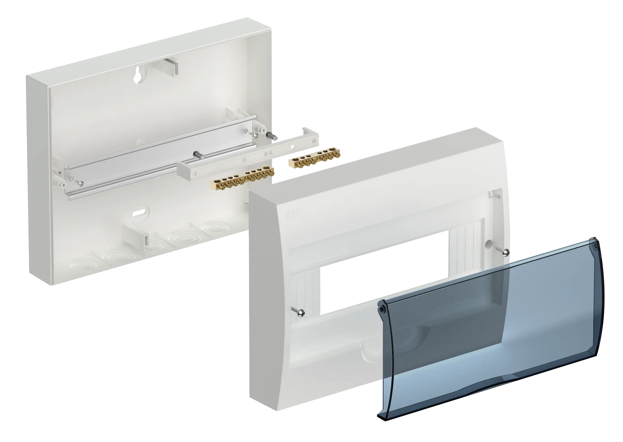 KREPTA 3 Корпус пластиковый ЩРН-П-12 IP41 белый IEK - Фото 2