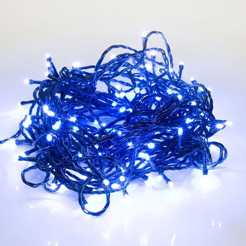 Гирлянда Твинкл Лайт 4 м, темно-зеленый ПВХ, 25 LED, цвет: Синий 303-013