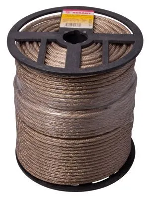 Трос стальной в ПВХ оплетке d=6,0мм, прозрачный (бухта 150м) REXANT 09-5260