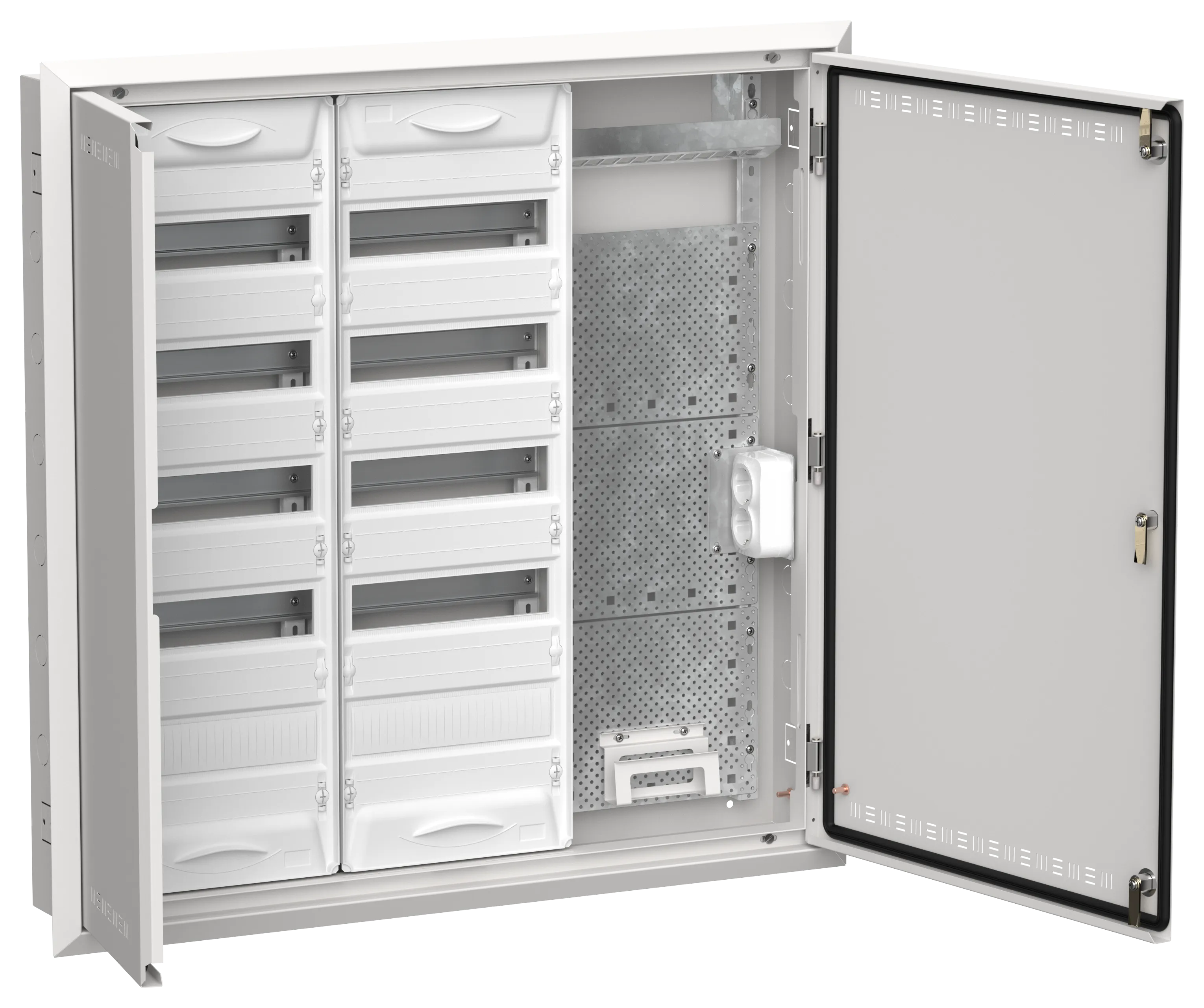 TITAN 5 Корпус комбинированный ЩРв-120 (3х60) 880х885х130мм IP30 белый IEK