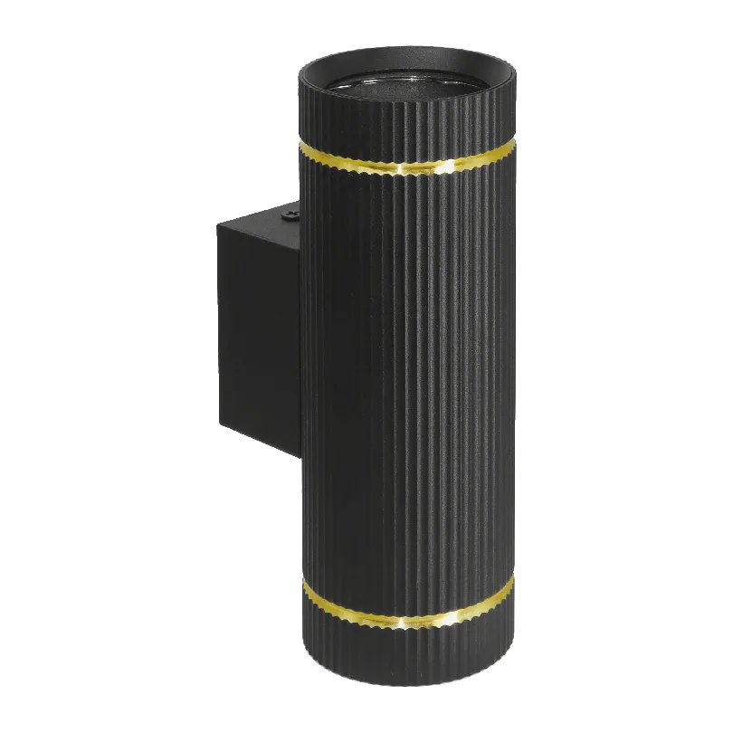 Настенный светильник WOLTA WSL-GU10/W18BG-2 NIMB под лампу GU10 Чёрный/золото D55x160