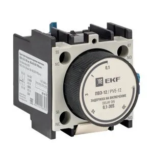Приставка выдержки времени включения ПВЭ-12 0,1-30сек NO+NC EKF 