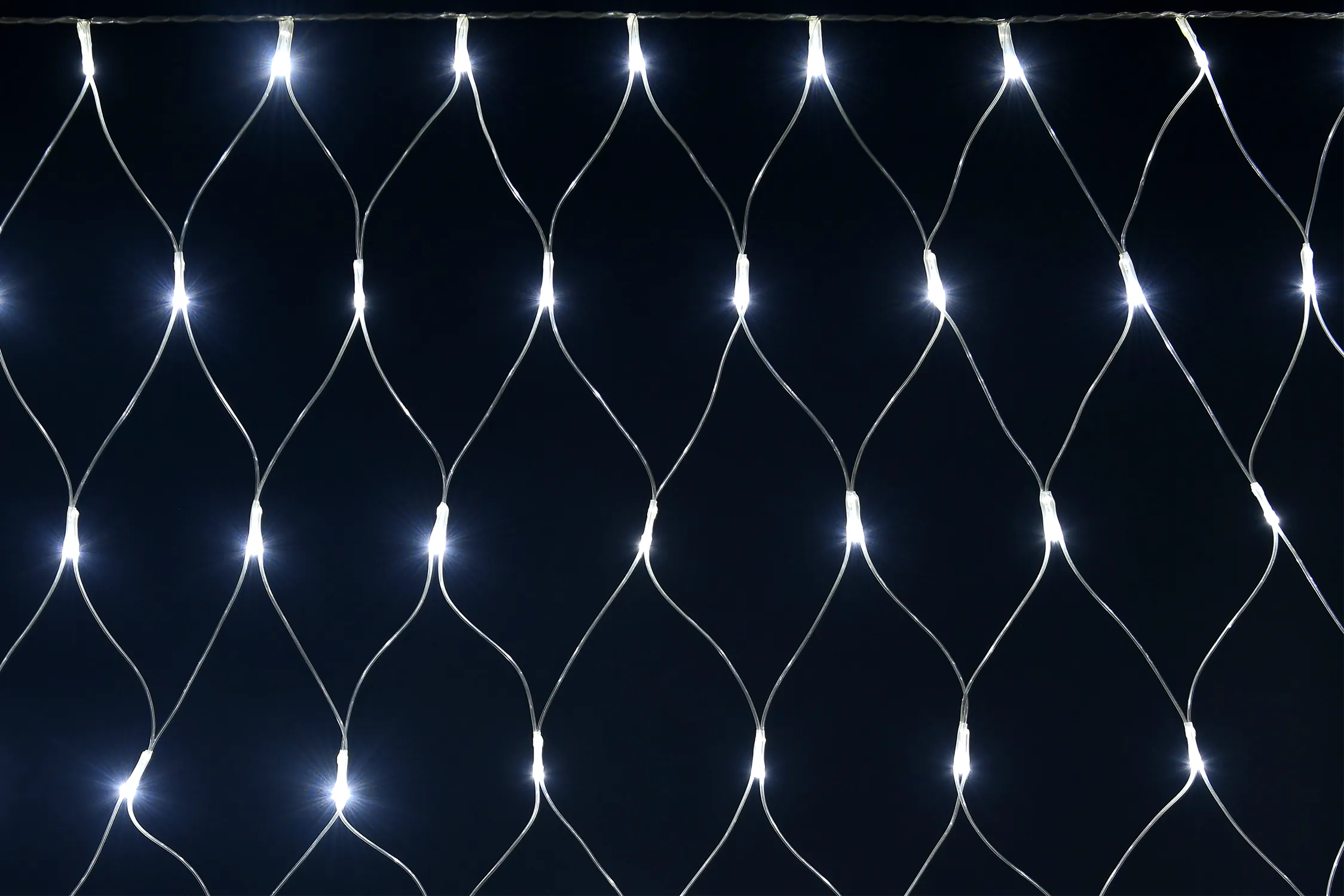 LIGHTING Гирлянда сеть 1,5х1,5м 160 светодиодов белый свет IP20 прозрачный шнур 3м 230В контроллер 8 сцен IEK LGDB410-2-160-L1-T-S-44