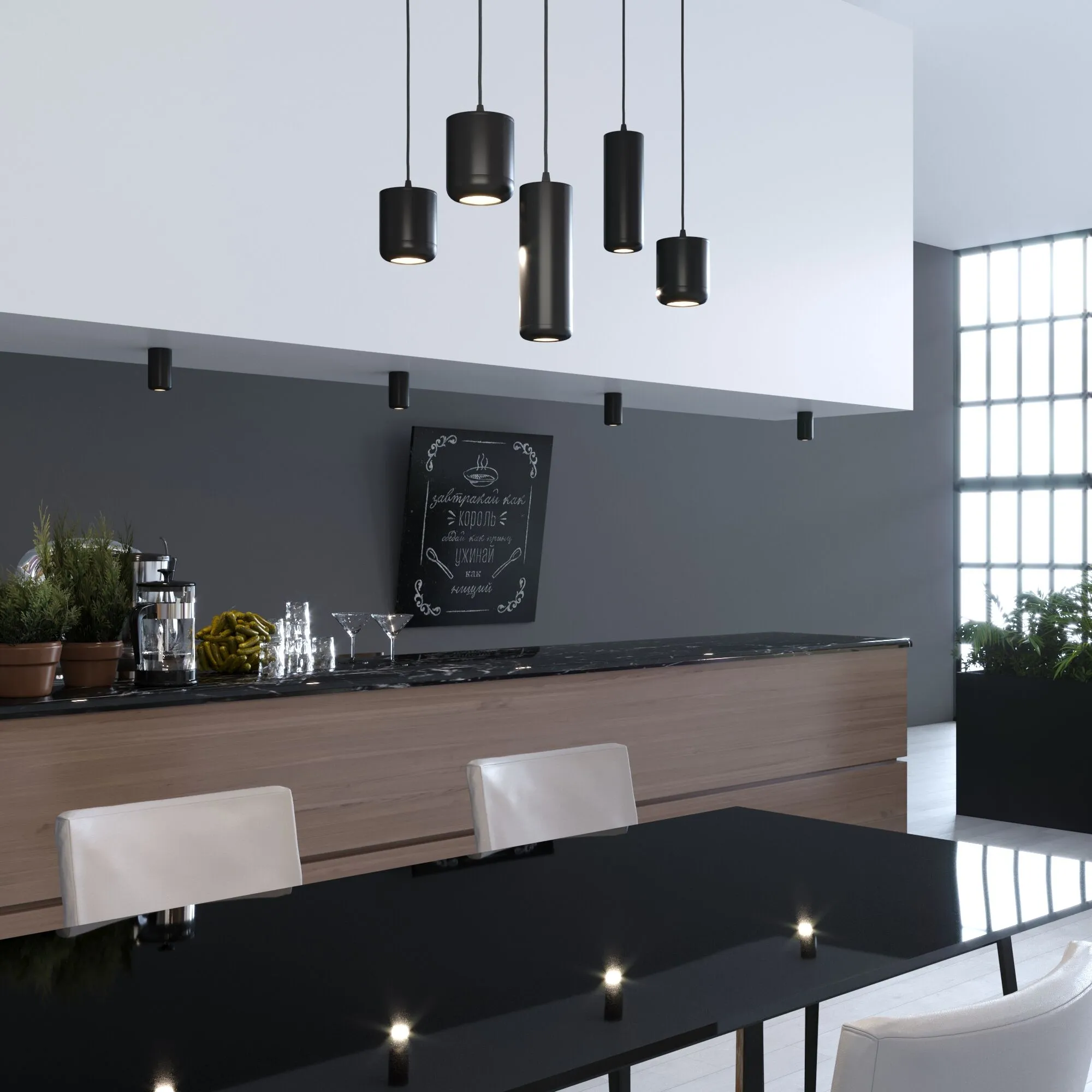 Подвесной светодиодный светильник Onde 15W 4000K чёрный 50249 LED Elektrostandard - Фото 3