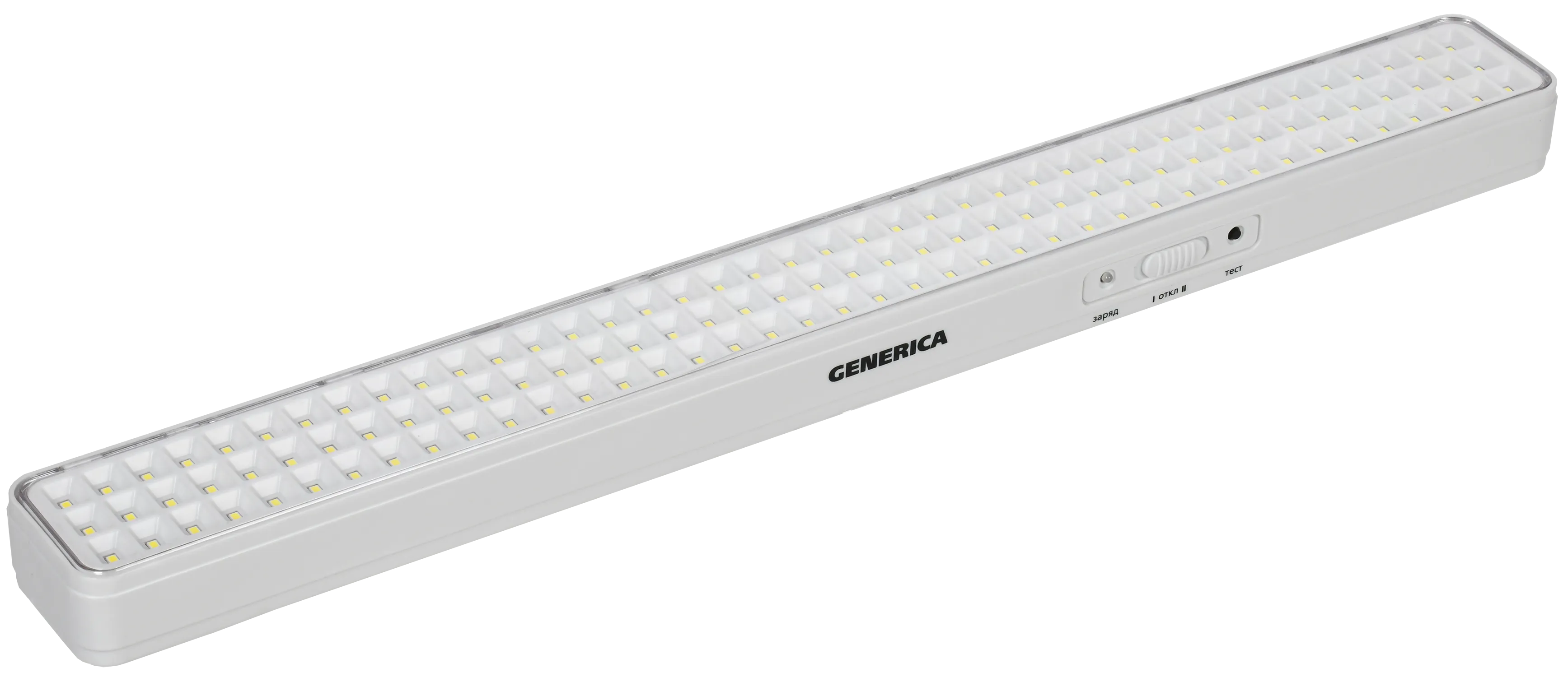 Светильник светодиодный аккумуляторный ДБА 1120 непостоянного действия 120LED 6ч 12Вт GENERICA LDBA0-1120-6-01-K01-G