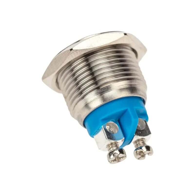 Кнопка антивандальная Ø16 Б/Фикс (2c винт) OFF-(ON) сфера (A16-A2) REXANT - Фото 2