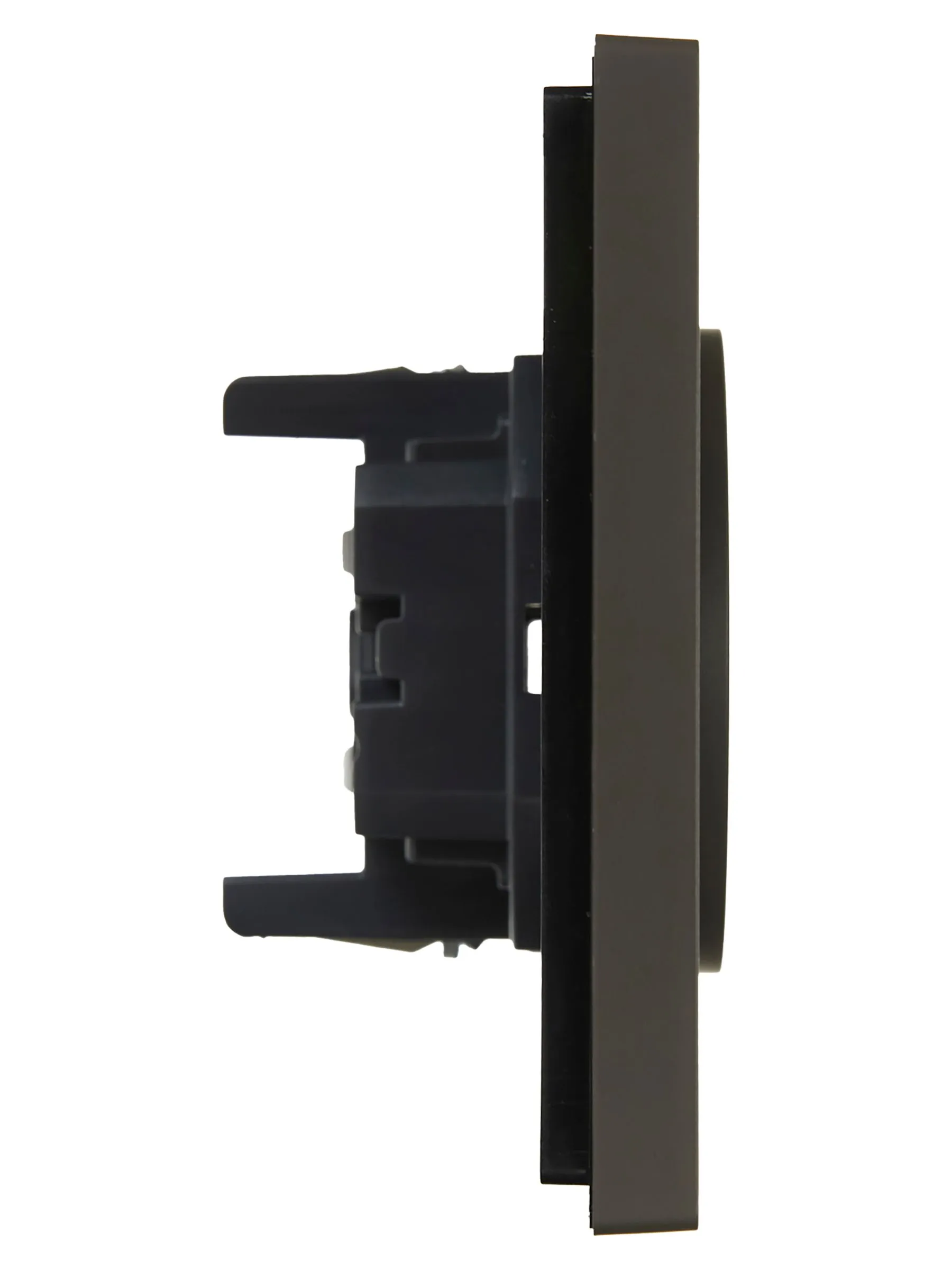 FORTE&PIANO Розетка 2-местная без заземления без защитных шторок безвинтовое крепление 10А FP326 серый IEK - Фото 3