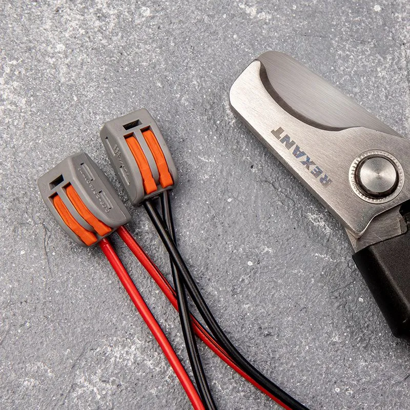 Универсальная клемма СМК 222-412, 2-проводная серая 0,08-2,5/4 мм² (блистер 10 шт./уп.) REXANT - Фото 2