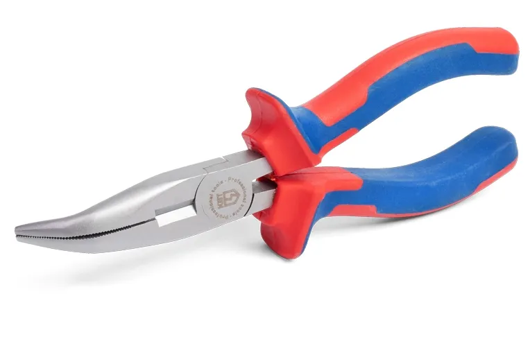 Длинногубцы изогнутые "Мастер" 160 мм, 77424  ELC0000421325