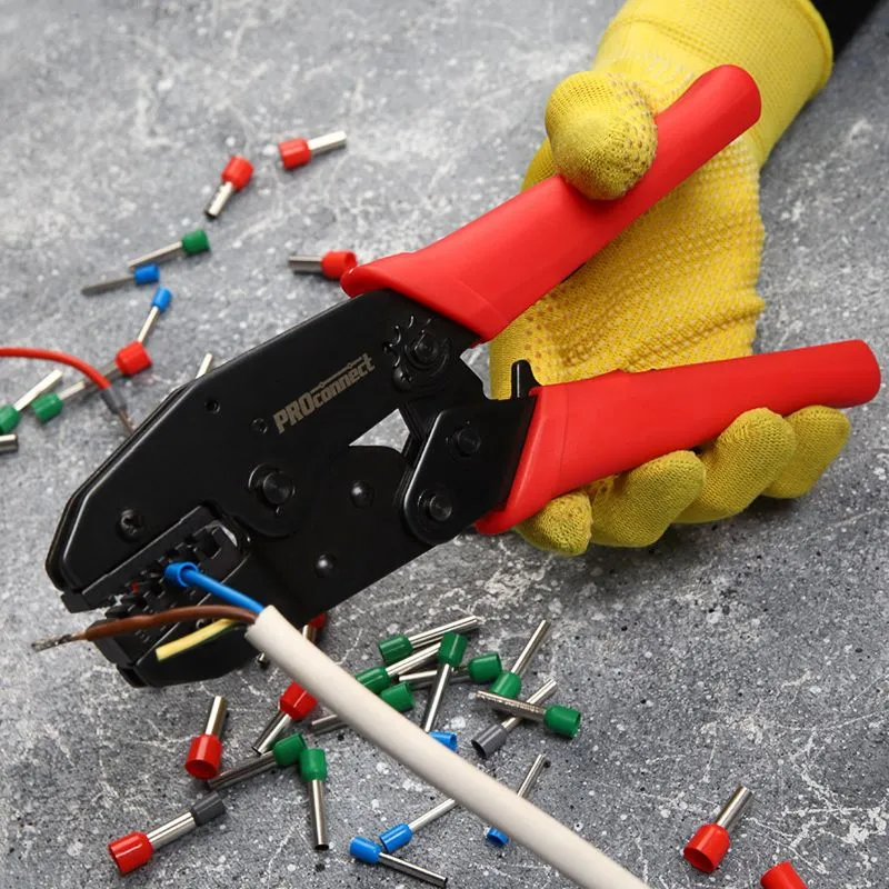Кримпер HT-301E для обжима штыревых наконечников 0,5-4,0мм² PROconnect - Фото 3