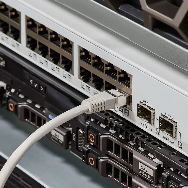 Шнур коммутационный, патч-корд F/UTP RJ45-RJ45, CAT 5e, LSZH серый, 2м REXANT - Фото 3