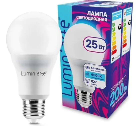 Светодиодная лампа Luminarte LSTD-A65-25W6KE27 25Вт 6500K E27 LSTD-A65-25W6KE27