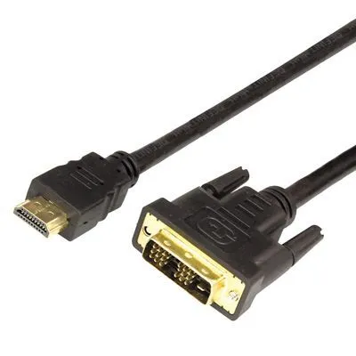 Шнур HDMI - DVI-D, 10м, Gold, с фильтрами REXANT 17-6308