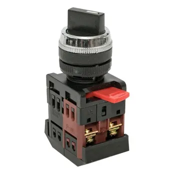 Переключатель АС-22 2P черный NO+NC EKF EKF