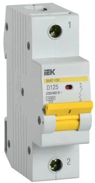 KARAT Автоматический выключатель ВА47-150 1P D 125А 15кА IEK